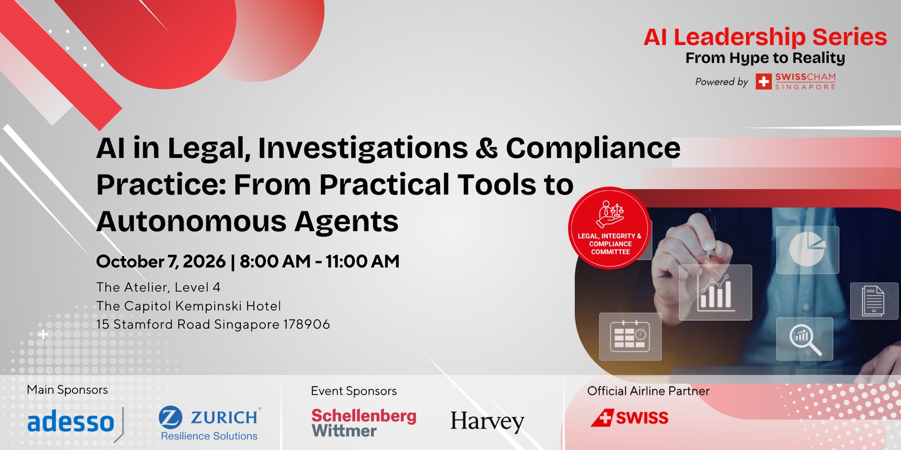 Event card for AI in Legal, Investigations & Compliance Practice