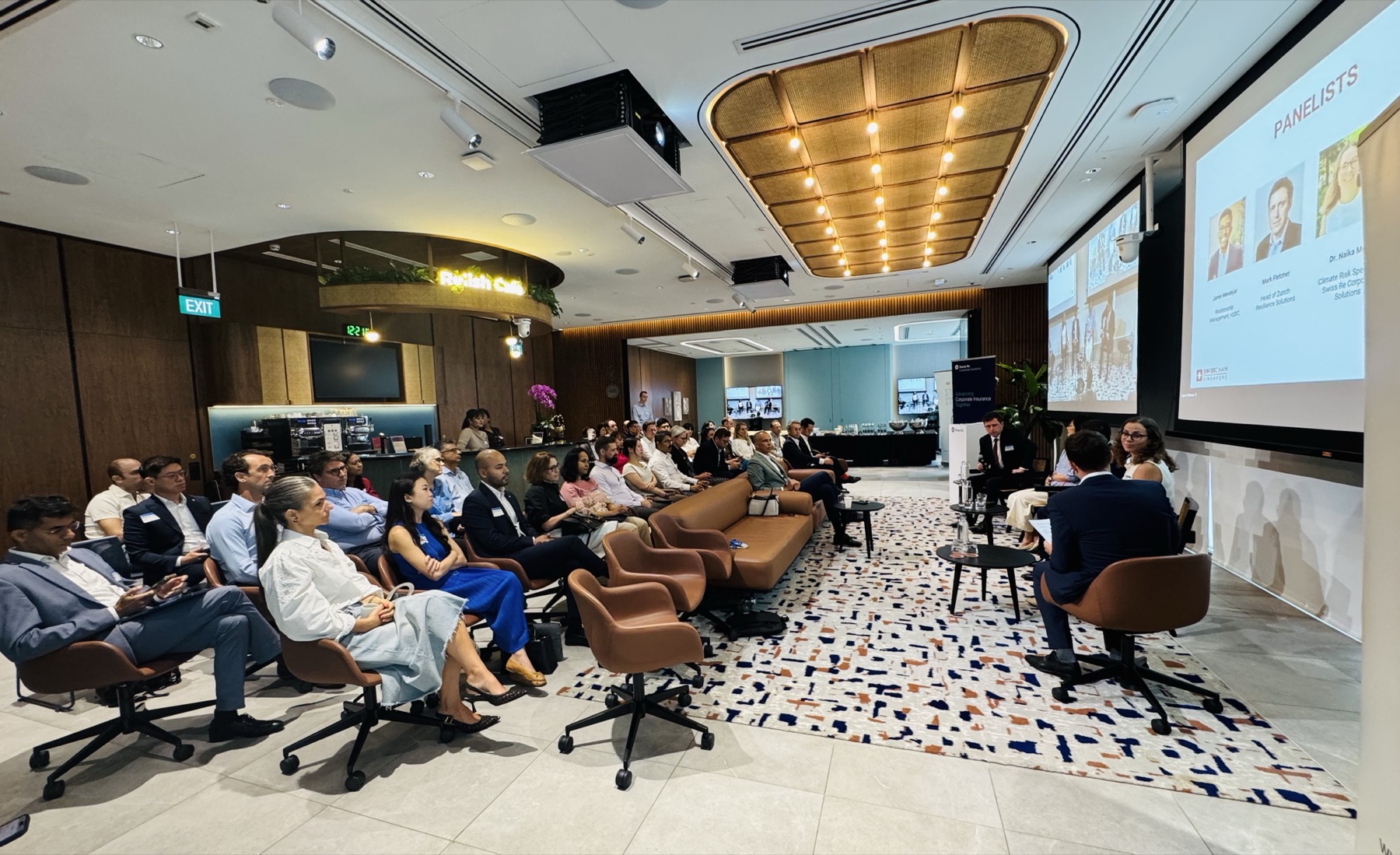 A full room at a SwissCham Singapore panel session